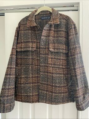 Abercrombie & Fitch Mens Boucle Shirt Jacket